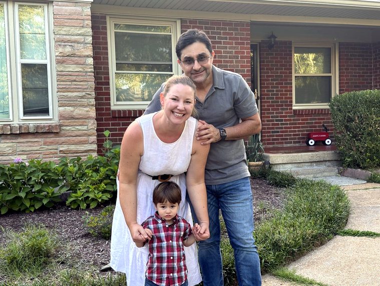 Winston Farzan and his family in Nashville