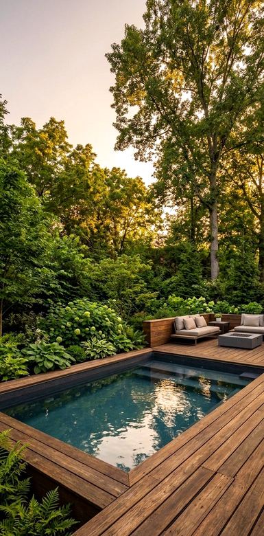 Covered deck lounge and outdoor living