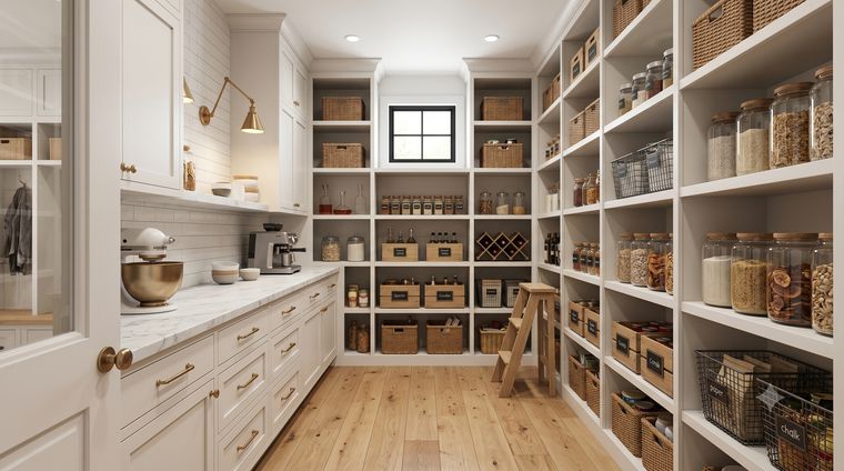 Walk-in pantry rendering