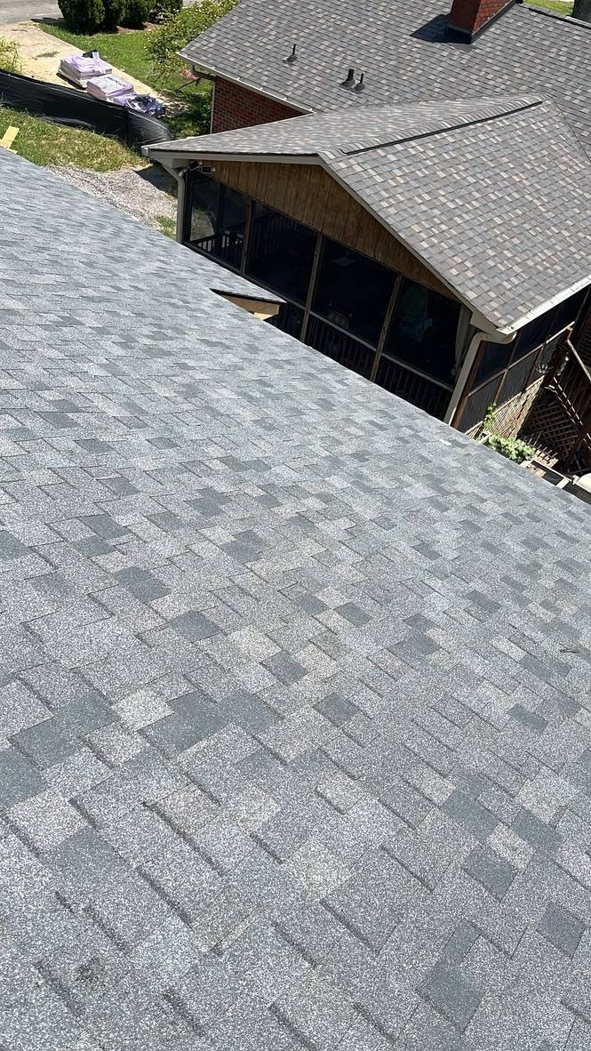 Architectural shingle roof, private residence